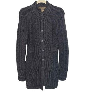 Inis Crafts | Fisherman Scotland Fair Isle Sustainable Cardigan | Size S